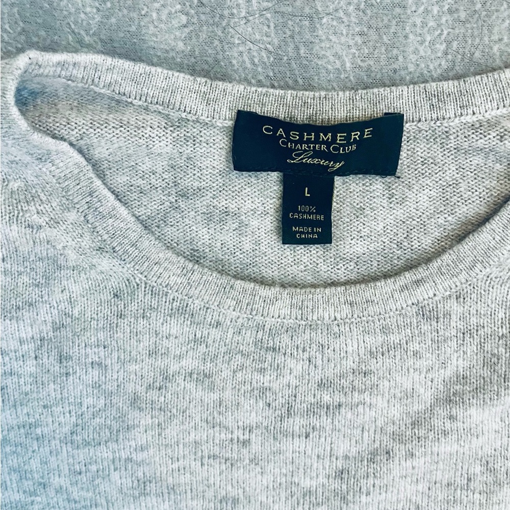 Charter Club 100% Cashmere Sweater Size L